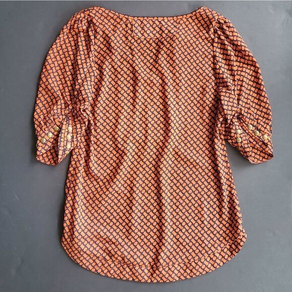 41 Hawthorne Orange blouse - Picture 6 of 8
